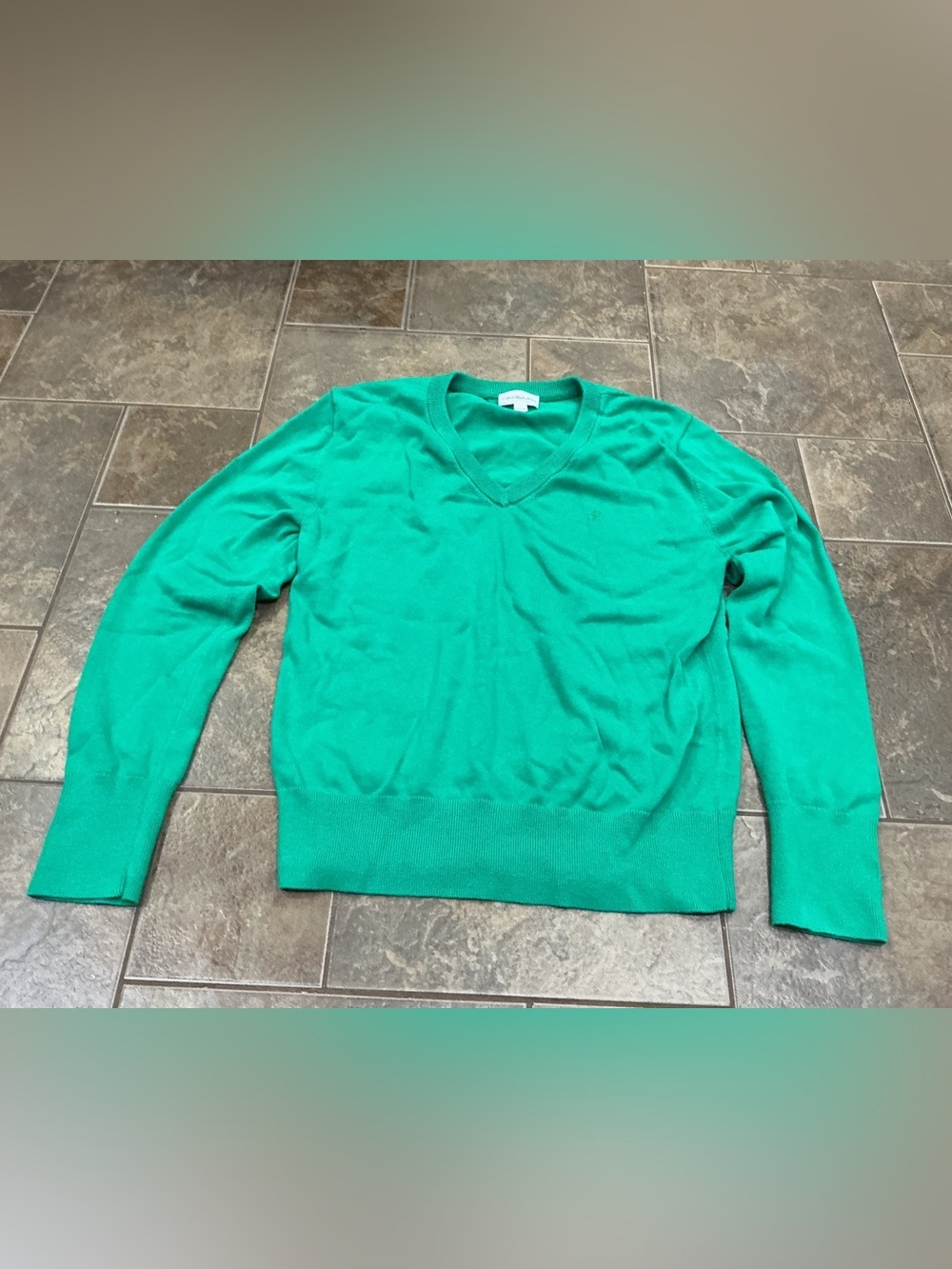 🥵 Calvin Klein Jeans V-Neck Green Sweater